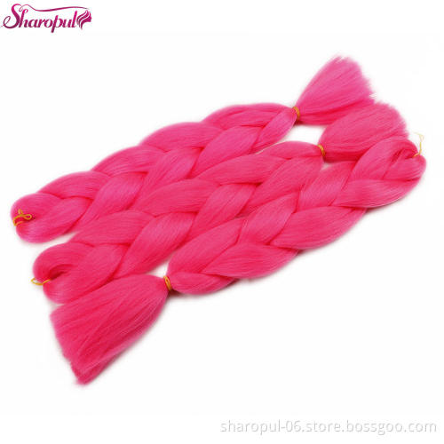 Sharopul brand synthetic hair jumbo braiding crochet hair in hair extension wholesale